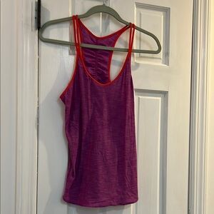 Lululemon Athletica Purple and Red Tank Top